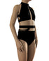 GRACE Leotard Base - Black/Skin Tone Mesh